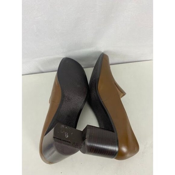 AK Anne Klein Tan Heel Loafers Women's Size 9 - Picture 5 of 5